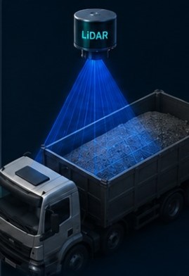 LiDAR vrachtwagen laadcontrole